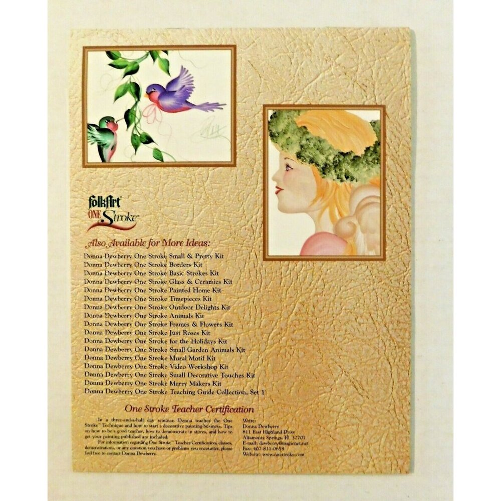 Plaid Donna Dewberry One Stroke Video Library Workbook Decorative Painting - Picture 2 of 3